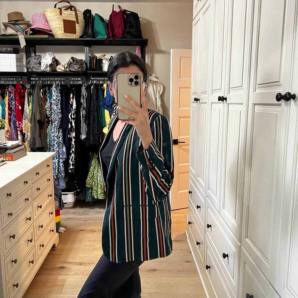 Zara Multicolor Striped Blazer - Picture 4 of 6